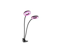 LED Stm flex. stalinis šviestuvas su spaustuku augalams VITARO 2xLED/4W/230V juo
