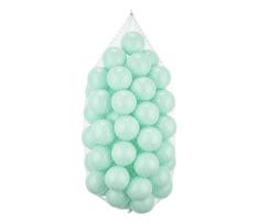 Žaidimo plastikiniai kamuoliukai 50 vnt., skersmuo 7 cm, mėtų spalvos