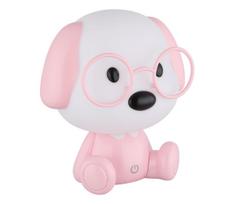 Globo 21761P - LED vaikų naktinė lempa PUPPY 1W/5V 500 mAh rožinė