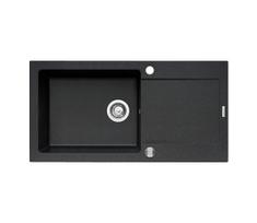 Pyramis 70089601 - Virtuvės kriauklė MIDO 100x50 cm granitas/juoda