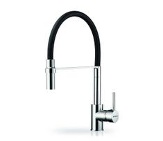 Pyramis 90939801 - Maišytuvas SERINA su lanksčiu snapu, chromas/juoda