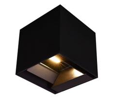 LED saulės sieninis šviestuvas su sensoriumi LED/9W/3,7V 3000-5000K IP65 juodas