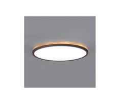 LED vonios lubų šviestuvas NIVERA LED/12W/230V IP54 pr. 22,5 cm juodas
