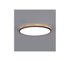 LED vonios lubų šviestuvas NIVERA LED/24W/230V IP54, pr. 30 cm, juodas