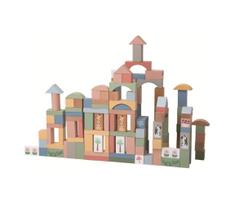 2Kids Toys - Medinės Safari kaladėlės su gyvūnais, 120 vnt.