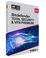 Bitdefender Total Security + Premium VPN | 3 PC | 1 Year | EU only