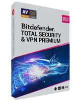 Bitdefender Total Security + Premium VPN | 5 PC | 1 Year | EU only