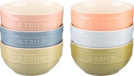 Set of 6 bowls 14 cm, multicolor