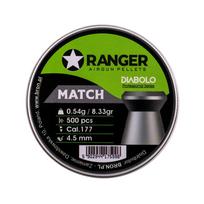 4.5 mm RANGER Diabolo Professional Match flat 500 shot