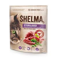 SHELMA Sterilised Beef - dry cat food - 8kg