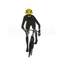 Knygos skirtukas „Cyclist“, juodas / geltonas
