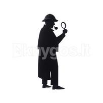Knygos skirtukas „Sherlock“, juodas