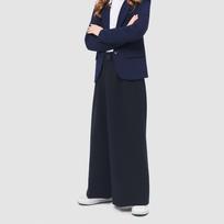 Juodos trikotažines platėjančios kelnės 116-182 cm