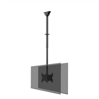 NeoMounts CL35-340BL22 Dual Monitor/TV Ceiling Mount | Adjustable Height, Rotation, Tilt, Swivel | 23-42" | Maximum Weight Capacity 45 kg | Black