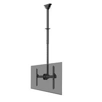 NeoMounts CL35-440BL16L Ceiling Monitor/TV Mount | Adjustable Height, Rotation, Tilt, Swivel | 37-70" | Maximum Weight Capacity: 50 kg | Black