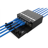 Digitus Consolidation point box, 6-port Keystone modules with intelligent cable management | DN-93708-6