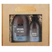 LAQ_SET Goat with Class Black Mat dušo želė 500ml + balzamas po skutimosi 150ml