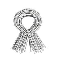 100pcs Multipurpose Chain Link Fence Tie 11 Gauge Sturdy Metal Twists for Farm and Garden Fencing Projects Supplies T2