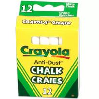 Crayola: Baltų lentelių kreida - rinkinys 12 vnt.
