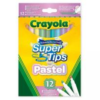 Crayola: Super Tips pastelinių flomasterių rinkinys - 12 vnt.