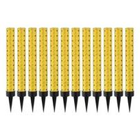 Auksinės spalvos pyrago fejerverkas, 12 cm - 12 vnt. rinkinys