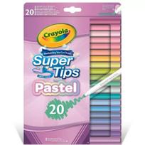 Crayola: SuperTips išplaunami markeriai, pastelinių spalvų rinkinys - 20 vnt.