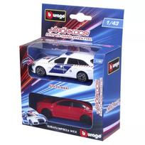 Bburago: Audi A6 policijos automobilis ir persekiojamasis, 1:43