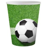 Popieriniai puodeliai su futbolo kamuolio raštu - 200 ml, 6 vnt.