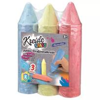 Jumbo asfalto kreidos rinkinys, 19 cm - 3 vnt.