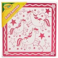 Crayola: Tapyti drobės paveikslas su vienaragiais - 20 x 20 cm