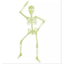 Dekoratyvinis šviečiantis tamsoje skeletas - 90 cm