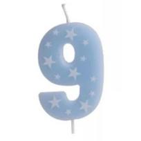 Spalvota gimtadienio žvakutė, 6 cm - 9