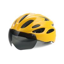 Professional mountain bike helmet goggles integrated driving safety hat road bike cycling helmet men and women One size