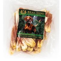 REAL DOG Triušio ausys su minkšta vištiena skanėstai šunims 500g, Svoris 500 g