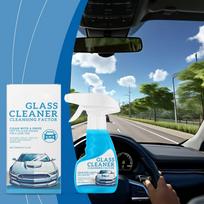 Automobilio stiklo valiklis, priekinio stiklo riebalų šalinimas, rasojimo stabdymas, atstumiantis vandenį, kalkių šalinimas ir valymo priemonė 120 ml One Size mėlyna