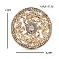 Vintage Dragons Round Brooch Badge Animal Party Office Corsages Pins Gifts