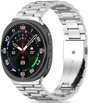 Sidabrinės spalvos apyrankė Samsung Galaxy Watch 8 / Classic (40 / 44 / 46 mm) laikrodžiui "Tech-Protect Stainless"