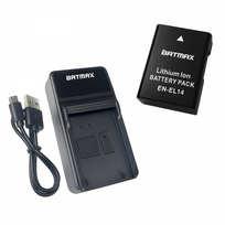 Nikon EN-EL14 akumuliatorius 1200 mAh + greitasis LED pakrovėjas