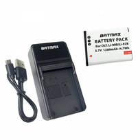 Olympus LI-90B akumuliatorius 1280 mAh + greitasis LED pakrovėjas