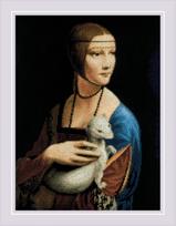 Lady with an Ermine after L. da Vinci's Painting. Siuvinėjimo rinkinys iš RIOLIS Nr.: 2222