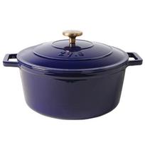 Apvalus emaliuotas ketaus puodas Zyle ZY020BLKI, mėlynas, Ø 27 cm, 6 l
