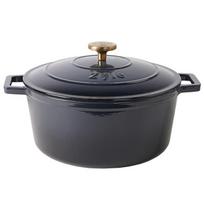 Apvalus emaliuotas ketaus puodas Zyle ZY020DGKI, pilkas, Ø 27 cm, 6 l