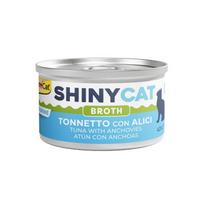 GimCat ShinyCat in Broth konservai su tunu ir ančiuviais katėms, 70 g