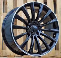 Ratlankis RACINGLINE B1048 R19x8.5 5x112 ET 36 CB 66.6 (Black Polished Lip) (850 kg)
