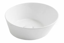 Praustuvas Simas Wave WA01 42x42 cm, baltas blizgus