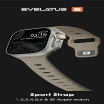 Išmanusis laikrodis „Evelatus Evelatus“ laikrodis 42 / 44 / 45 sportinis silikoninis dirželis smėlio spalvos pilkas