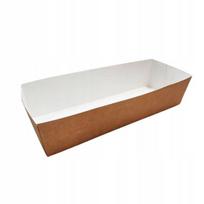 Gilūs popieriniai padėklai greitam maistui karštam maistui eko kraft 29x10x7 cm 50 vnt., Gilūs popieriniai padėklai greitam maistui karštam maistui eko kraft 29x10x7 cm 50 vnt.