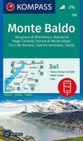 Monte Baldo  1:25 000: 3in1 Wanderkarte mit Aktiv Guide inklusive Karte zur offline Verwendung in der KOMPASS-App. Fahrradfahren.