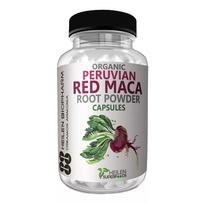 Raudonosios Makos šaknis (180 lašų, ​​500 mg), Ekologiškos Peru raudonosios makos šaknies kapsulės, Heilen Biopharm
