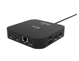 i-tec USB-C Dual HDMI 2xHDMI 4K 60Hz 2x USB-C (10Gbps+5Gbps) 4x USB-A (2x5Gbps) Power Delivery 100W LAN Audio